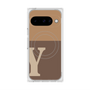 Premium Square Case with Pixelsnap［ Original - initial two tone - Y brown ］