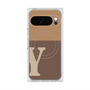 Premium Square Case with Pixelsnap［ Original - initial two tone - Y brown ］
