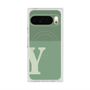 Premium Square Case with Pixelsnap［ Original - initial two tone - Y green ］