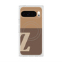 Premium Square Case with Pixelsnap［ Original - initial two tone - Z brown ］