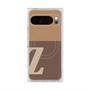 Premium Square Case with Pixelsnap［ Original - initial two tone - Z brown ］