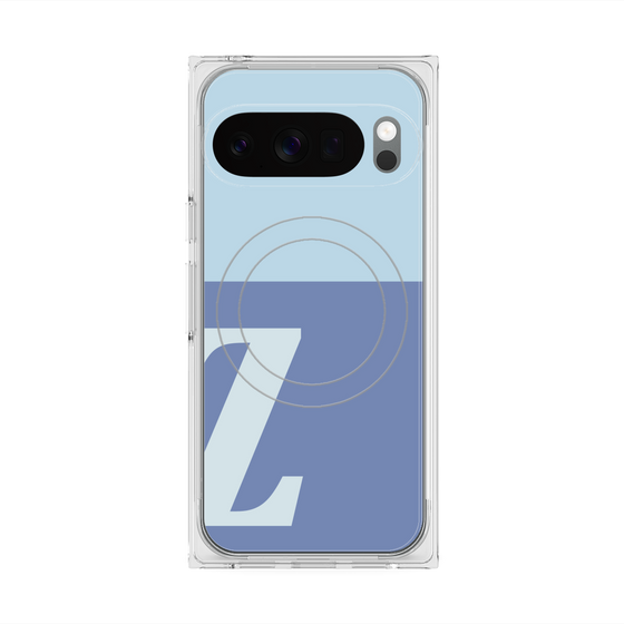 Premium Square Case with Pixelsnap［ Original - initial two tone - Z blue ］