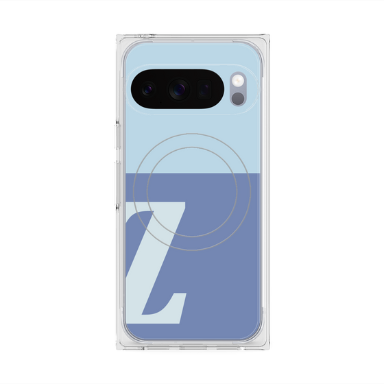 Premium Square Case with Pixelsnap［ Original - initial two tone - Z blue ］