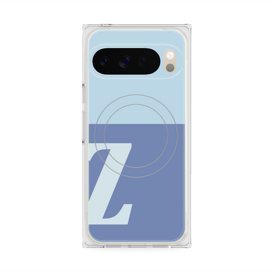 Premium Square Case with Pixelsnap［ Original - initial two tone - Z blue ］