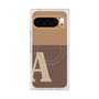 Premium Square Case with Pixelsnap［ Original - initial two tone - A brown ］