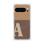 Premium Square Case with Pixelsnap［ Original - initial two tone - A brown ］