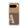 Premium Square Case with Pixelsnap［ Original - initial two tone - A brown ］