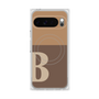 Premium Square Case with Pixelsnap［ Original - initial two tone - B brown ］