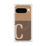 Premium Square Case with Pixelsnap［ Original - initial two tone - C brown ］