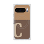 Premium Square Case with Pixelsnap［ Original - initial two tone - C brown ］