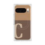Premium Square Case with Pixelsnap［ Original - initial two tone - C brown ］
