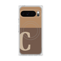 Premium Square Case with Pixelsnap［ Original - initial two tone - C brown ］