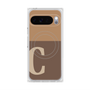 Premium Square Case with Pixelsnap［ Original - initial two tone - C brown ］