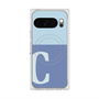 Premium Square Case with Pixelsnap［ Original - initial two tone - C blue ］