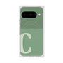 Premium Square Case with Pixelsnap［ Original - initial two tone - C green ］