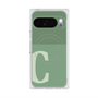 Premium Square Case with Pixelsnap［ Original - initial two tone - C green ］