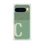 Premium Square Case with Pixelsnap［ Original - initial two tone - C green ］