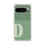 Premium Square Case with Pixelsnap［ Original - initial two tone - D green ］
