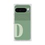 Premium Square Case with Pixelsnap［ Original - initial two tone - D green ］