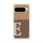 Premium Square Case with Pixelsnap［ Original - initial two tone - E brown ］