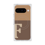 Premium Square Case with Pixelsnap［ Original - initial two tone - F brown ］