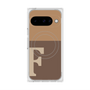 Premium Square Case with Pixelsnap［ Original - initial two tone - F brown ］