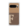 Premium Square Case with Pixelsnap［ Original - initial two tone - F brown ］