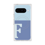 Premium Square Case with Pixelsnap［ Original - initial two tone - F blue ］