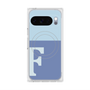 Premium Square Case with Pixelsnap［ Original - initial two tone - F blue ］