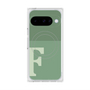 Premium Square Case with Pixelsnap［ Original - initial two tone - F green ］