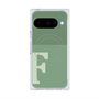 Premium Square Case with Pixelsnap［ Original - initial two tone - F green ］