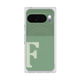 Premium Square Case with Pixelsnap［ Original - initial two tone - F green ］