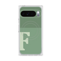 Premium Square Case with Pixelsnap［ Original - initial two tone - F green ］