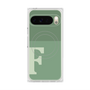 Premium Square Case with Pixelsnap［ Original - initial two tone - F green ］