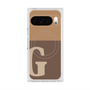 Premium Square Case with Pixelsnap［ Original - initial two tone - G brown ］