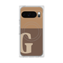 Premium Square Case with Pixelsnap［ Original - initial two tone - G brown ］