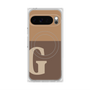 Premium Square Case with Pixelsnap［ Original - initial two tone - G brown ］