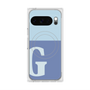 Premium Square Case with Pixelsnap［ Original - initial two tone - G blue ］