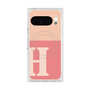 Premium Square Case with Pixelsnap［ Original - initial two tone - H pink ］