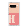 Premium Square Case with Pixelsnap［ Original - initial two tone - H pink ］