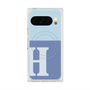 Premium Square Case with Pixelsnap［ Original - initial two tone - H blue ］