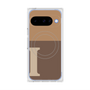 Premium Square Case with Pixelsnap［ Original - initial two tone - I brown ］