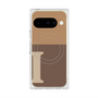 Premium Square Case with Pixelsnap［ Original - initial two tone - I brown ］