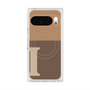 Premium Square Case with Pixelsnap［ Original - initial two tone - I brown ］