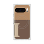 Premium Square Case with Pixelsnap［ Original - initial two tone - I brown ］