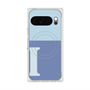 Premium Square Case with Pixelsnap［ Original - initial two tone - I blue ］