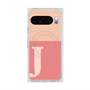 Premium Square Case with Pixelsnap［ Original - initial two tone - J pink ］