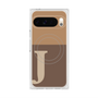Premium Square Case with Pixelsnap［ Original - initial two tone - J brown ］