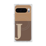Premium Square Case with Pixelsnap［ Original - initial two tone - J brown ］