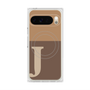 Premium Square Case with Pixelsnap［ Original - initial two tone - J brown ］